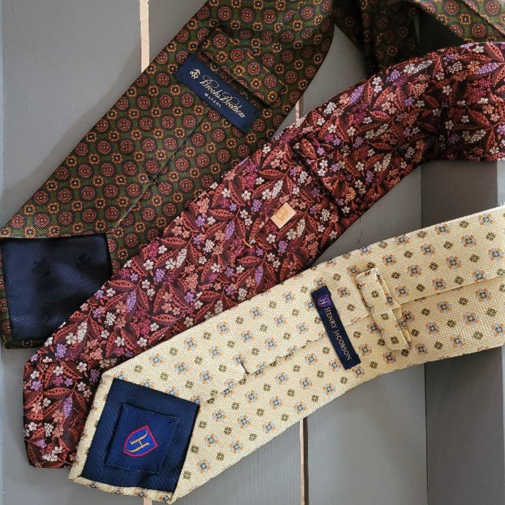 Silk Tie Bundle Brooks Brothers B Henry Jacobson